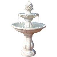 Bermuda Blenhiem Solar Powered Water Feature, White