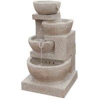 Bermuda Chatsworth Solar Powered Water Feature, Brown