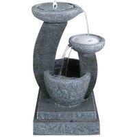 Bermuda Longleat Solar Powered Water Feature, Grey