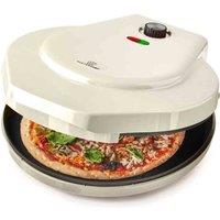 Misterchef Electric Pizza Maker 1400W Indoor Portable Pizza Oven Cream, Cream