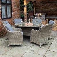 Royalcraft Wentworth 6 Seater Round Imperial Dining Set