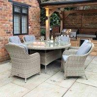 Royalcraft Wentworth 6 Seater Ellipse Imperial Dining Set