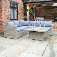 Royalcraft Wentworth 4pc Corner Lounging Set, Cream