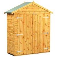 Power 2x6 Apex Storage Shed, Brown