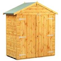 Power 3x6 Apex Storage Shed, Brown