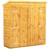 Power 6x2 Pent Storage Shed, Brown
