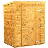 Power 5x4 Tool Shed, Brown