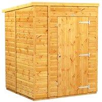 Power 5x5 Tool Shed, Brown