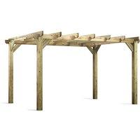 Power 14x10 Pergola, Brown