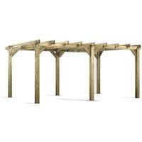 Power 18x12 Pergola, Brown