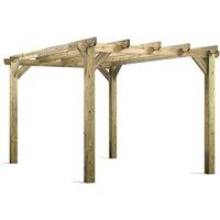 Power 10x14 Pergola, Brown