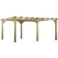Power 18x14 Pergola, Brown