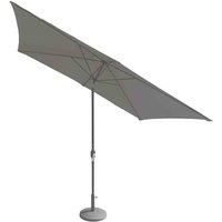 Royalcraft Grey 2.4mx3m Crank and Tilt Rectangular Parasol, Grey