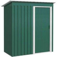 Outsunny 5x3ft Garden Storage Shed w/ Sliding Door - Green, Green