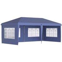 Outsunny 3x6m Heavy Duty Gazebo w/ Storage Bag - Blue, Blue