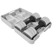 Sportnow Adjustable Dumbbells Set Free Weights With Storage Box 10Kg X 2