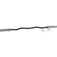 Sportnow 120Cm Ez Curl Bar With Spring Clips Barbell Bar For 5Cm Weight Plates 8Kg