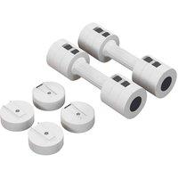 Sportnow Adjustable Dumbbells Set Fast Adjust And Compact 2.5Kg X 2, White