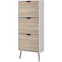 Heartlands Furniture Mapleton Shoe Cabinet, White