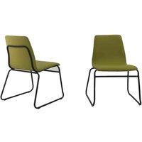 Heartlands Furniture Albion Pu Chairs Green 6's , Green