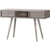 Heartlands Furniture Belvoir Dressing Table 2 Drawer Grey Oak, Grey