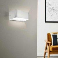 Eglo Sania 4 LED Satin Nickel Cube Aluminium Wall Light, Silver