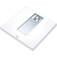 Beurer Acrylic Bathroom Scales White Silver, White