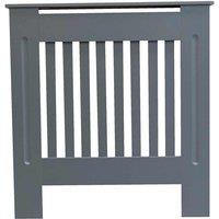 Jack Stonehouse Grey Vertical Line Radiator Cover - Small, Grey