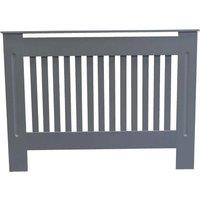 Jack Stonehouse Grey Vertical Line Radiator Cover - Medium, Grey