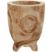 Interiors By Ph Arlo Small Natural Wooden Planter, Brown