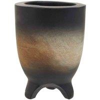Interiors By Ph Arlo Large Black Ombre Planter, Black