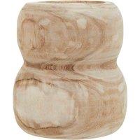 Interiors By Ph Arlo Natural Wooden Vase, Brown