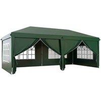 Outsunny 3 x 6m Pop Up Gazebo with Storage Bag Green, Green