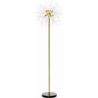 HOMCOM Modern Floor Lamp With Dandelion-like Lampshade, Gold