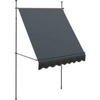 Outsunny 2 X 1.2M Freestanding Retractable Awning, Grey