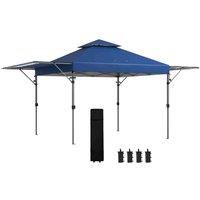 Outsunny 5 X 3 m Pop Up Gazebo Blue, Blue