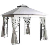 Outsunny 3 X 3 m Garden Gazebo - Pavilion Grey, Grey