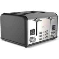 Laica Digital 4 Slice Toaster Anthracite, Black