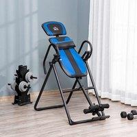 HOMCOM Foldable Gravity Inversion Table Fitness Bench, Black