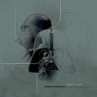 Star Wars (Darth Vader Diagram) 40x40 Canvas, Multi