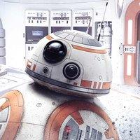 Star Wars: The Last Jedi (Bb-8 Peek) 40x40 Canvas, Multi