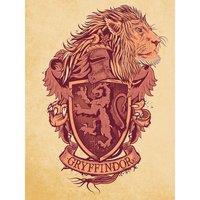 Harry Potter (Gryffindor Crest) 60x80 Canvas, Multi