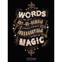 Harry Potter (Words) 60x80 Canvas, Multi