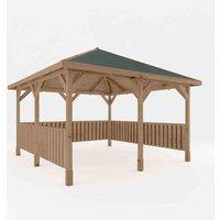 Mercia 4M X 4M Thorpe Gazebo With Vertical Rails