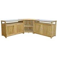 Zest Terraza Outdoor Kitchen - Set, Brown