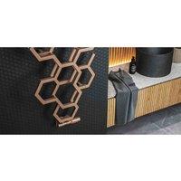 Terma Radiator, Hex 1220/486, Bright Copper, Brown