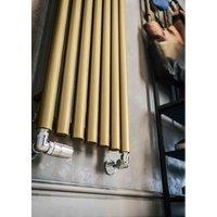 Terma Radiator, Rolo-room, 1800/370,, Brass, Brown