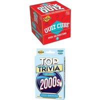 Cheatwell Games Quiz Cube Quick Quiz And Top Trivia 2000's Bundle, Multi