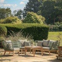 Crossland Grove Whitstone Rope Sofa Set Green, Green