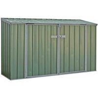Mercia Absco 2.26m x 0.78m Pale Eucalyptus Bike Store, Green